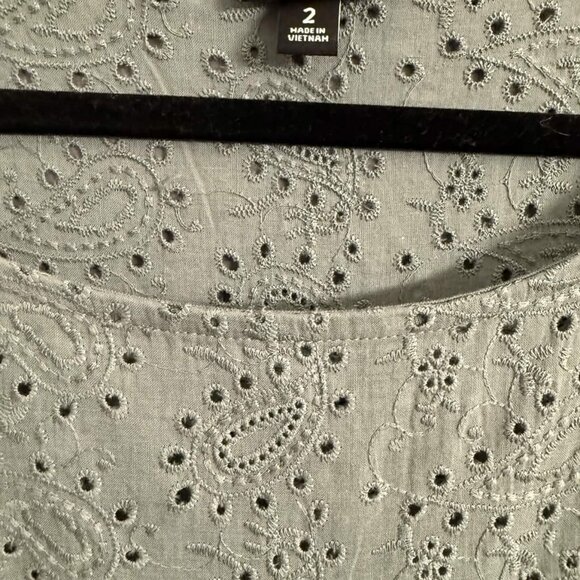 Torrid Mini Eyelet Yoke Dress - Forest Green NWOT - Picture 6 of 7